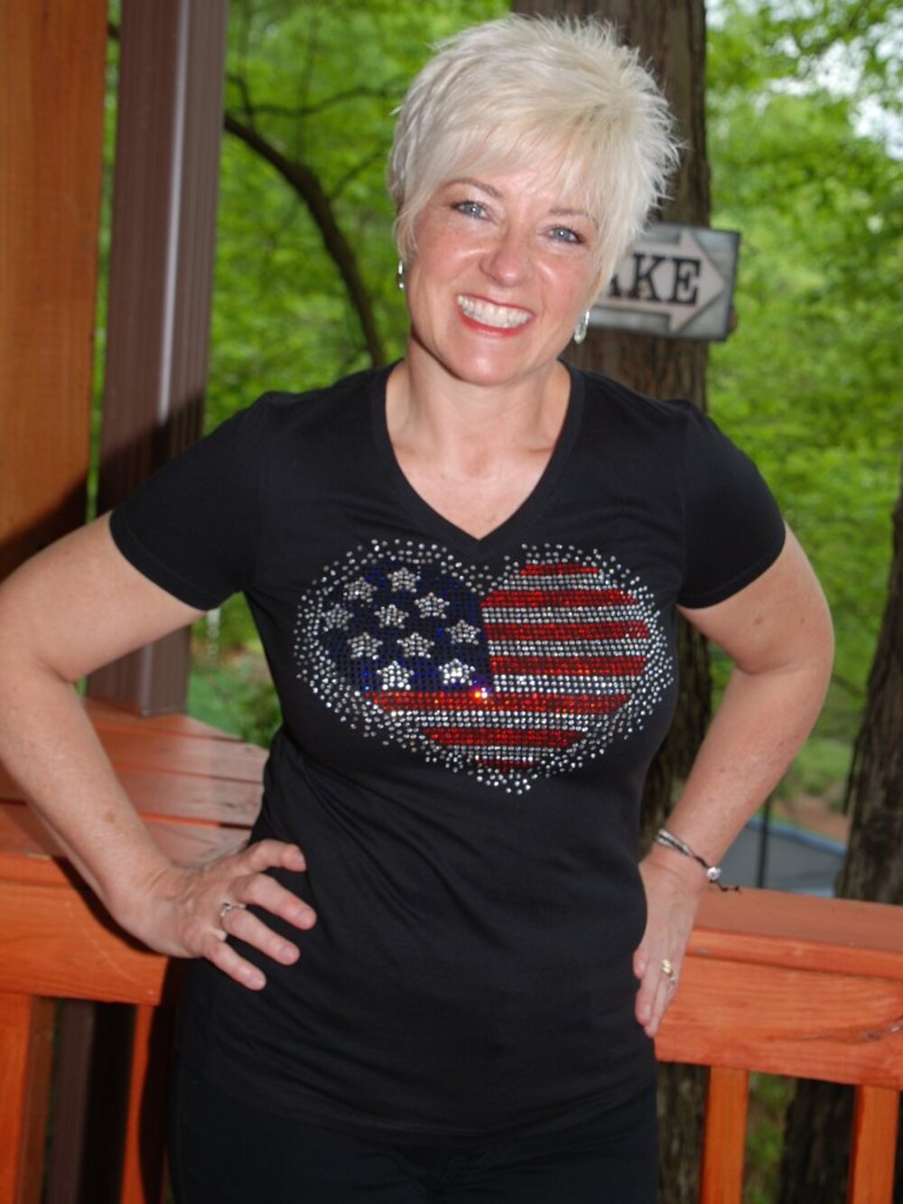 4th of July Patriotic rhinestone black short sleeve shirt XS S M L XL XXL 1X 2…